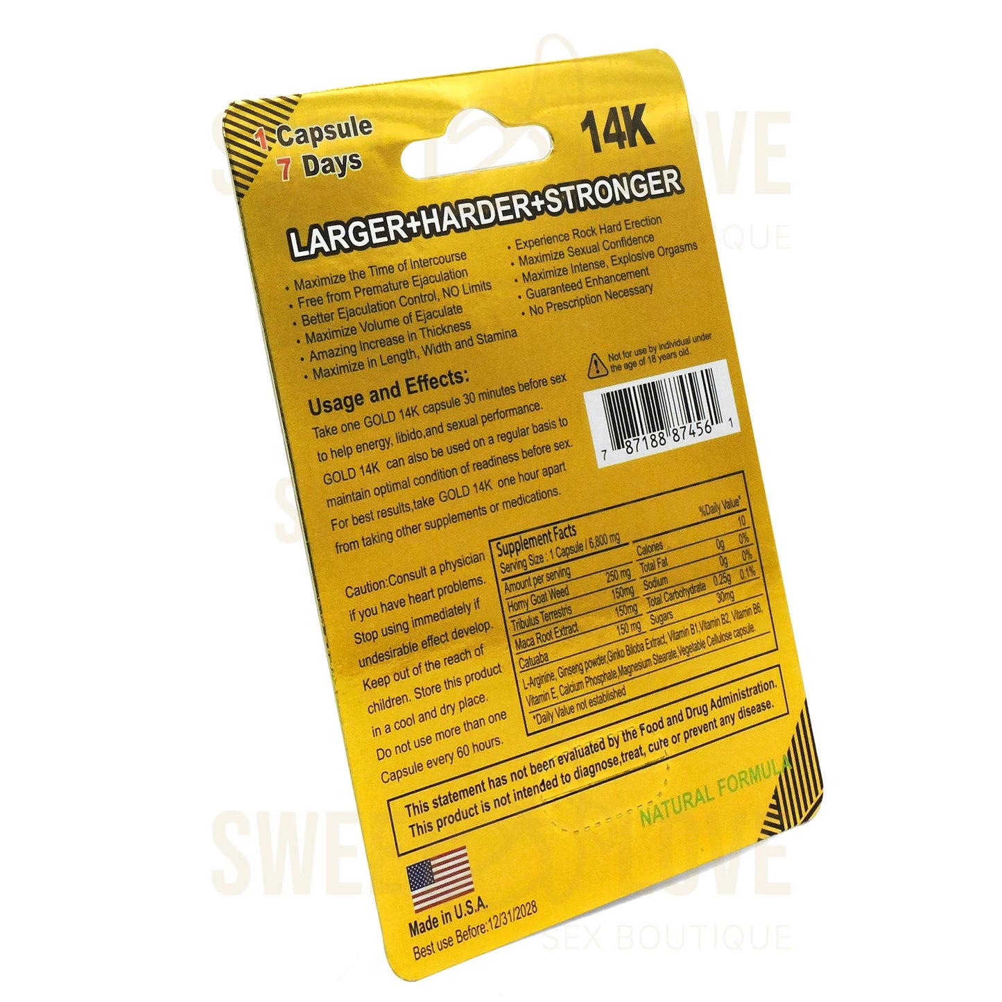 Cápsula Rhino Gold 14K