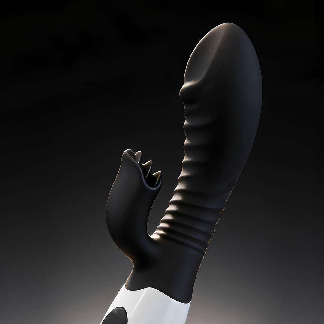 Juguete Vibrador Negro con 30 Patrones y Estimulación Clítoris