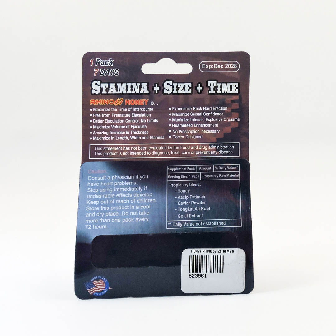 Miel Suplemento Rhino 69 Honey Extreme 60000 Natural