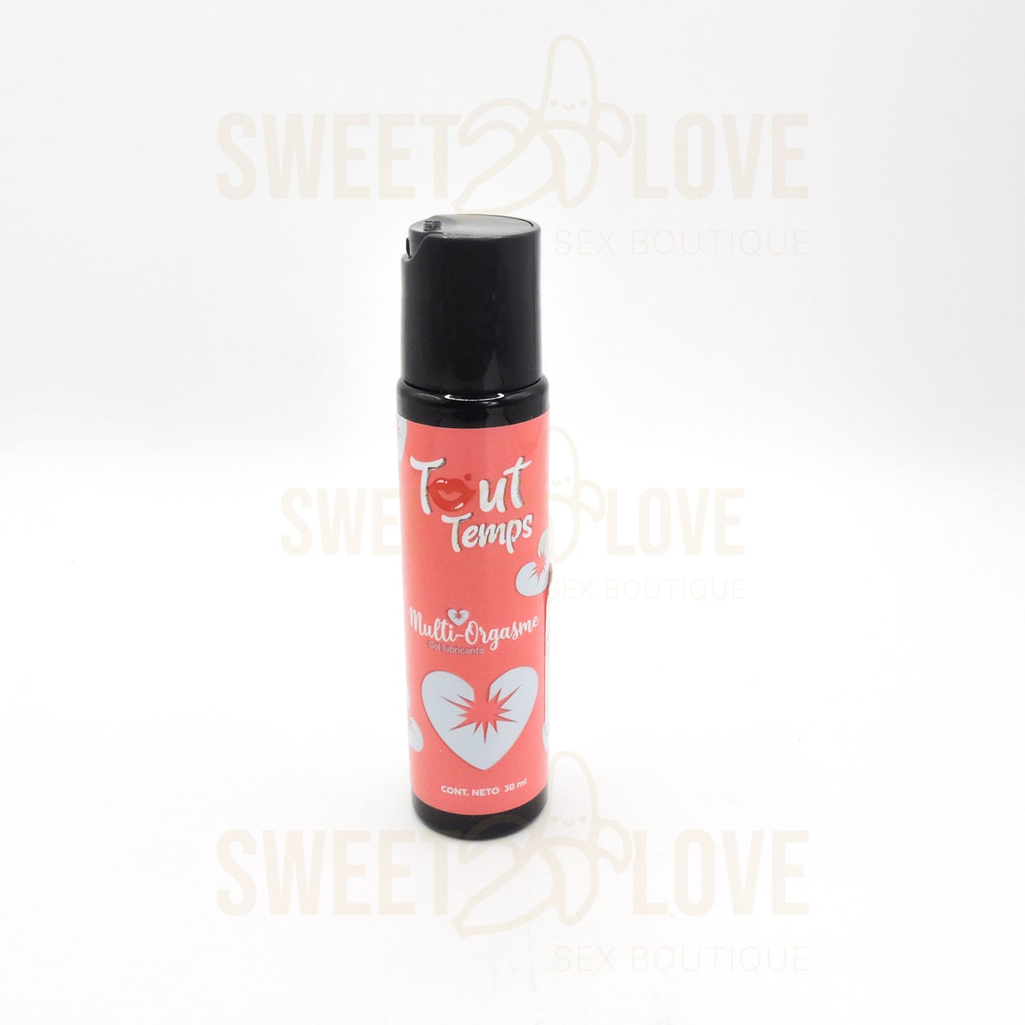 Tout Temps Multiorgasmo Gel Lubricante Rosa Corazones