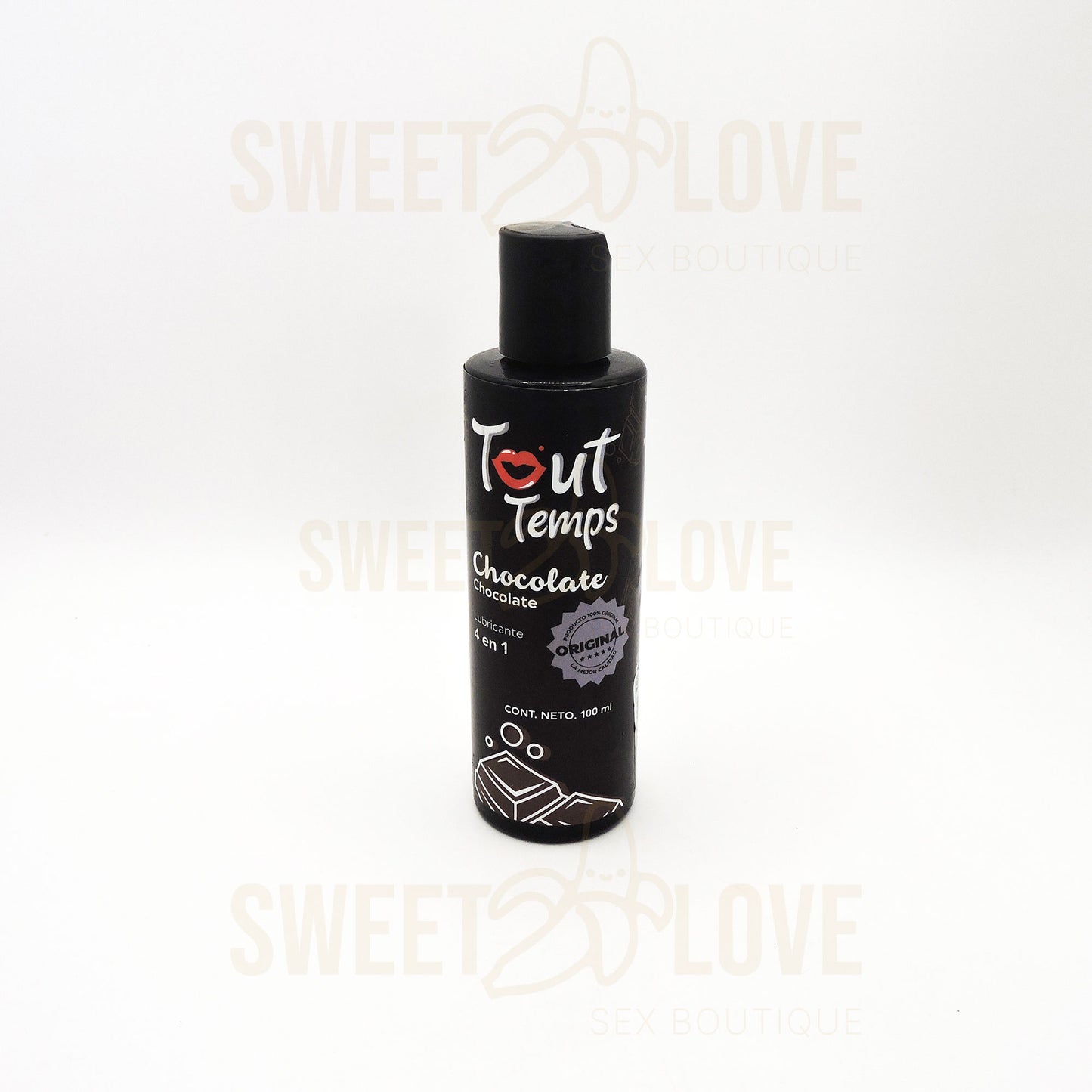 Lubricante Tout Temps Chocolate 4 en 1 - Base Agua