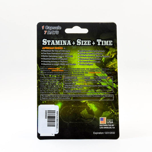 Cápsula African Rhino 300K Super Long Lasting. Suplemento Masculino