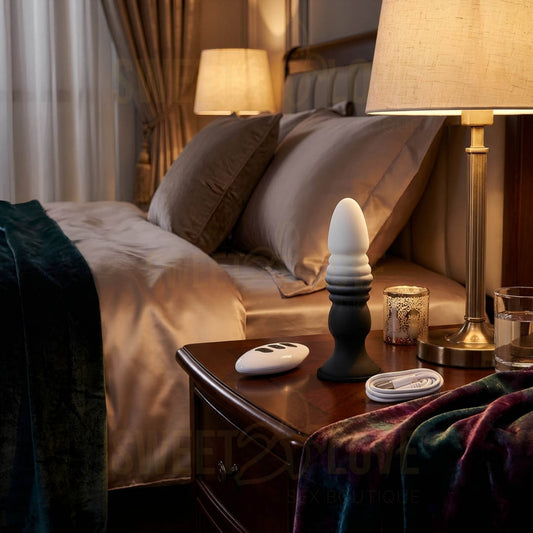 Juguete Anal Coren con Vibración y Movimiento de Empuje