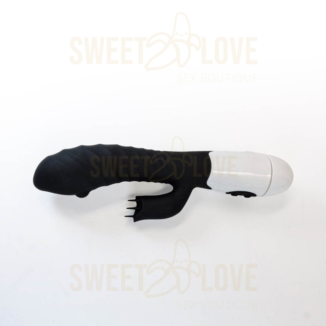 Juguete Vibrador Negro con 30 Patrones y Estimulación Clítoris