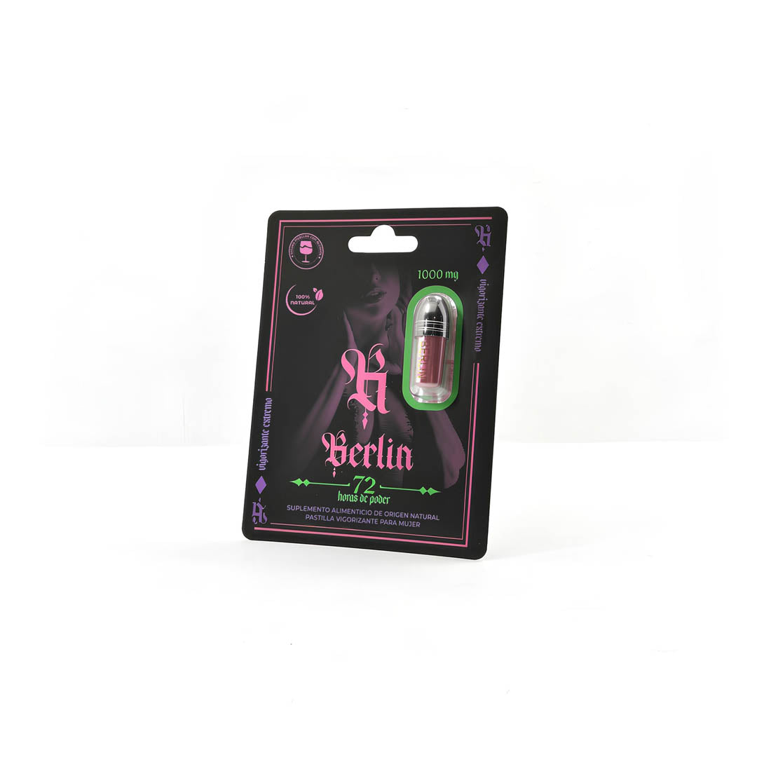 Cápsula Berlin 72 Horas de Poder - Suplemento Natural Vigorizante para Mujeres