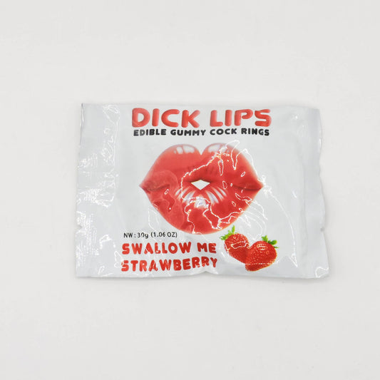Dick Lips. Anillos Gomosos Comestibles Fresa