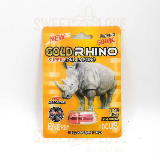 Cápsula Gold Rhino Extreme 500K
