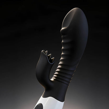 Juguete Vibrador Negro con 30 Patrones y Estimulación Clítoris