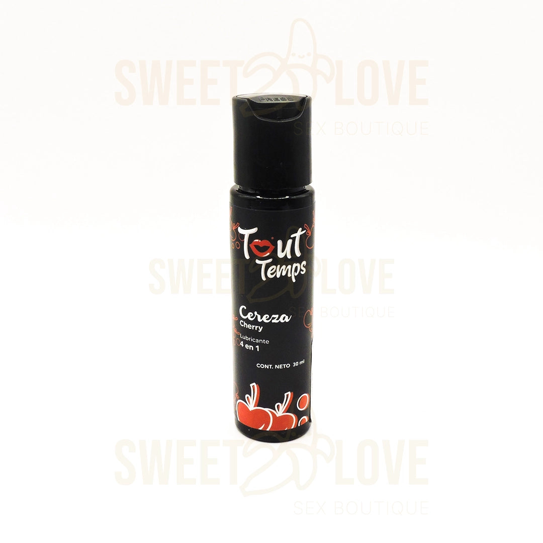 Lubricante Tout Temps Cereza 4 en 1 - Base Agua