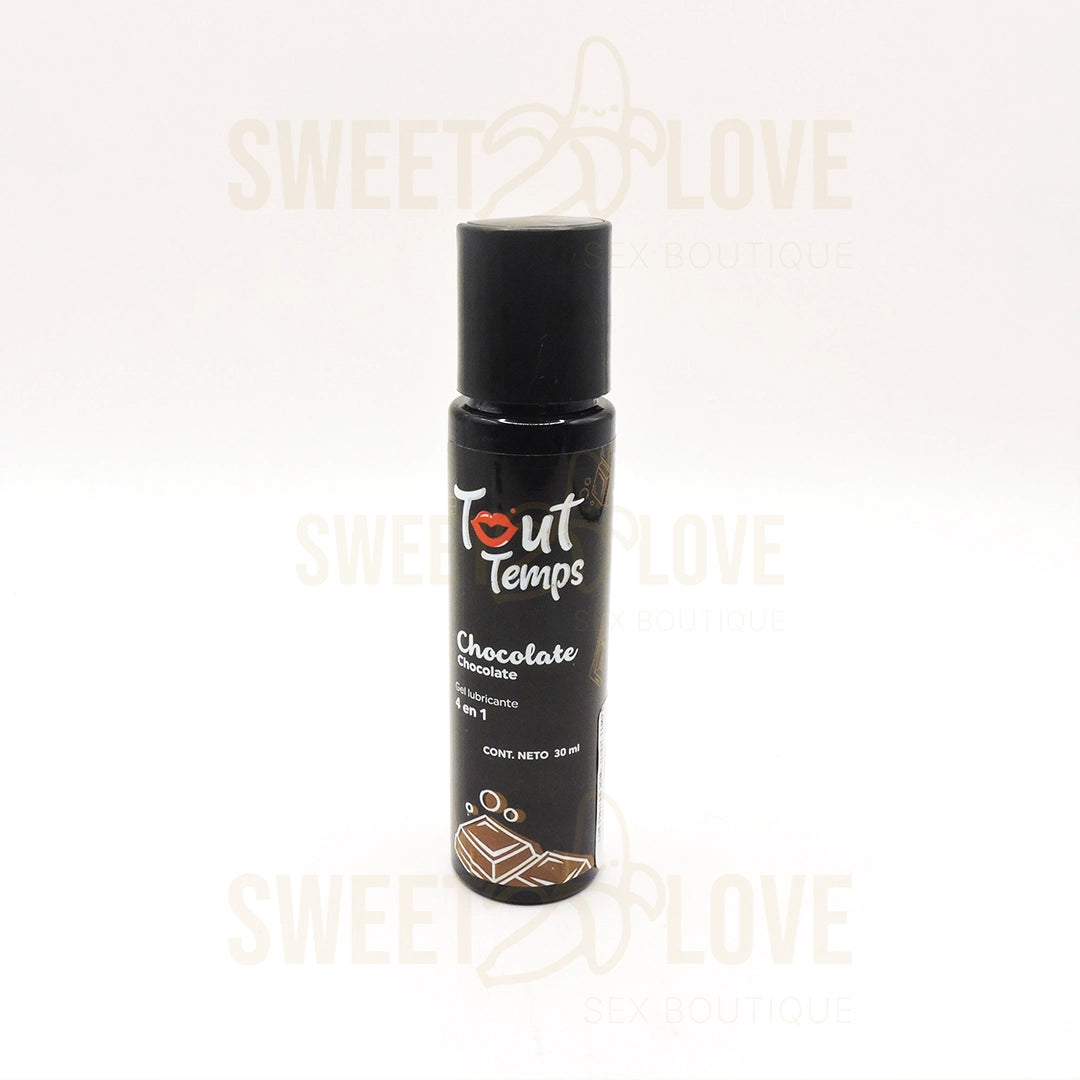 Lubricante Tout Temps Chocolate 4 en 1 - Base Agua
