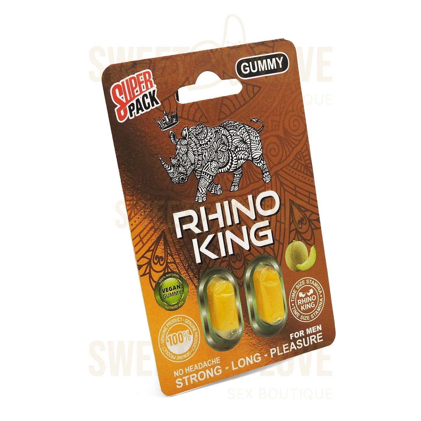 Rhino King Gomitas Melón Verde Veganos