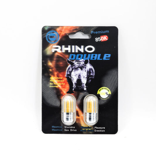 2 Cápsulas Rhino Double Premium 850K