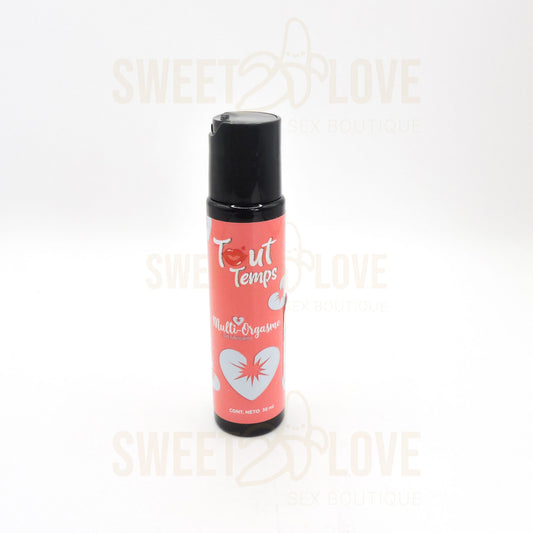 Tout Temps Multiorgasmo Gel Lubricante Rosa Corazones