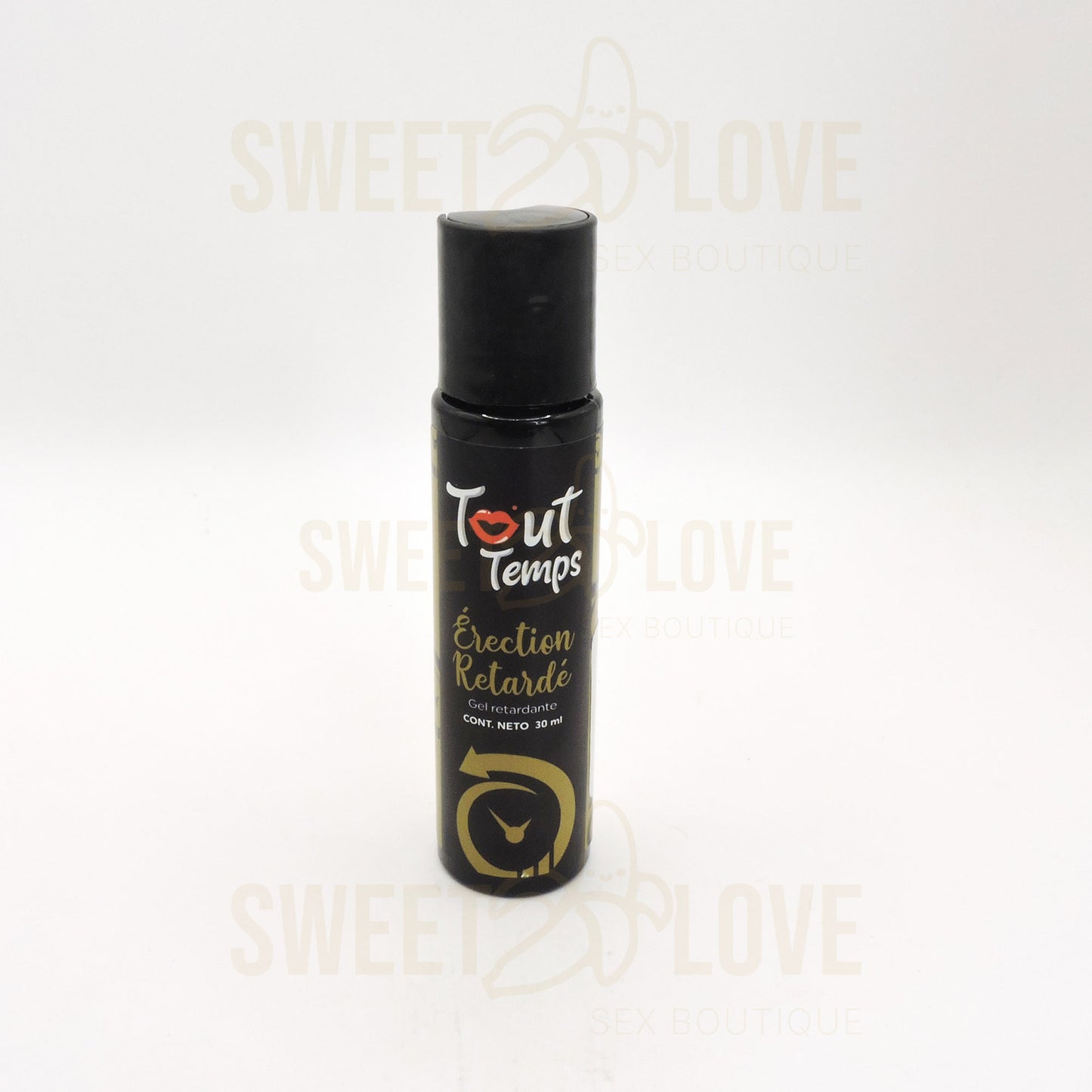 Tout Temps Erection Retarde Gel Retardante de Erecciones Negro Dorado