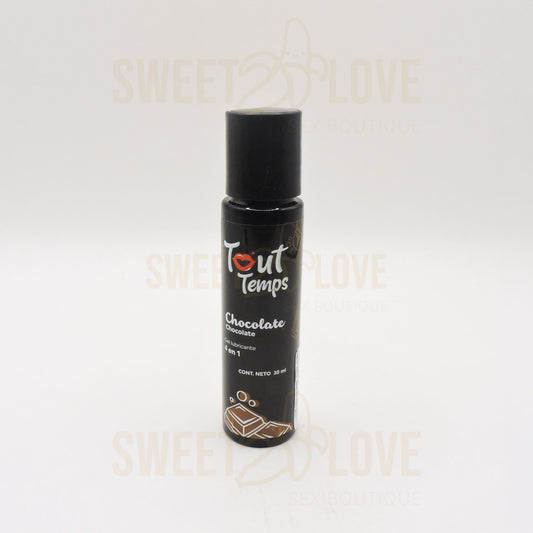 Tout Temps Chocolate Gel Lubricante 4 en 1