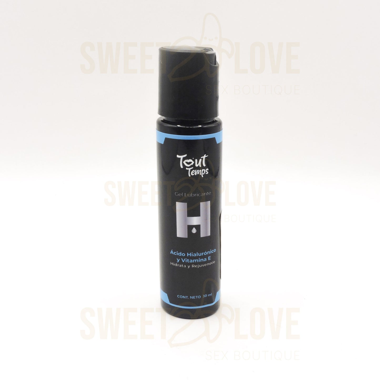 Tout Temps H Gel Lubricante Ácido Hialuronico y Vitamina E Azul Negro