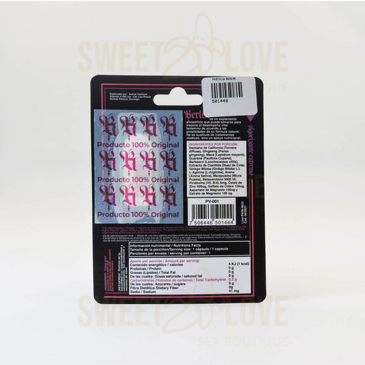 Cápsula Berlin 72 Horas de Poder - Suplemento Natural Vigorizante para Mujeres