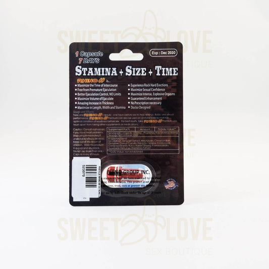 Cápsula Natural Rhino 69 Platinum 35000 Suplemento Masculino