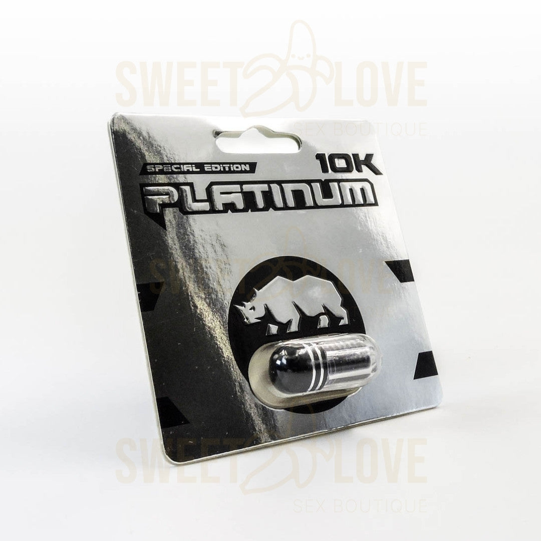 Cápsula Rhino Suplemento 10K Platinum Edición Especial