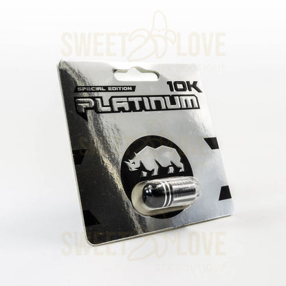 Cápsula Rhino Suplemento 10K Platinum Edición Especial