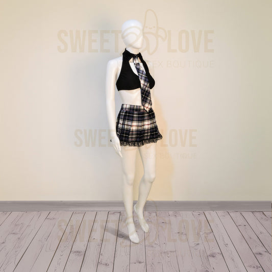Conjunto Colegiala Curvy Chyprem Goddes Forever: Seducción Desinhibida