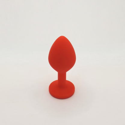 Plug Anal Rubí Esmeralda Silicón Premium