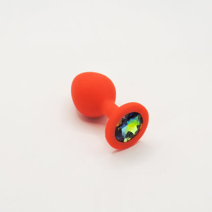 Plug Anal Rubí Esmeralda Silicón Premium