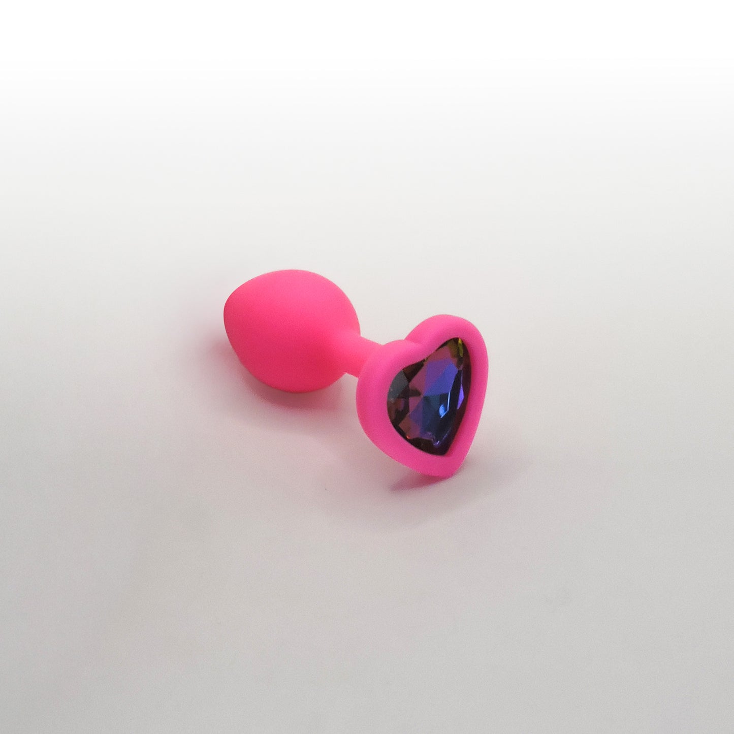 Plug Anal Amor Diamante Tornasol Azul