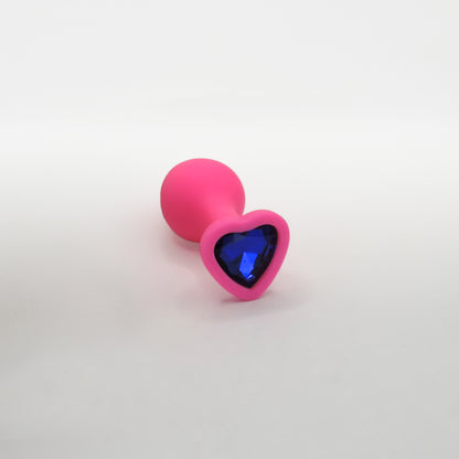 Plug Anal Amor Diamante Tornasol Azul