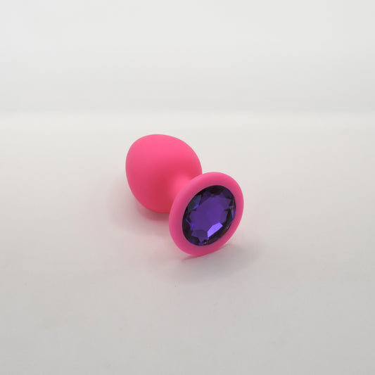 Plug Anal Diamante Púrpura Rosa