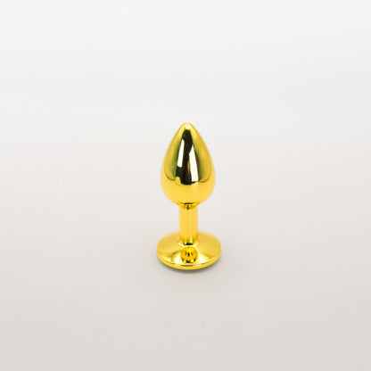 Plug Anal Metálico Diamante Tornasol Gold
