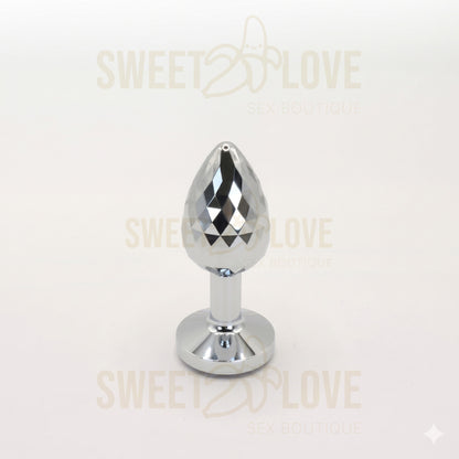 Plug Íntimo Geométrico Deluxe con Cristal Rubí