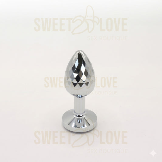 Plug Íntimo Geométrico Deluxe con Cristal Rubí