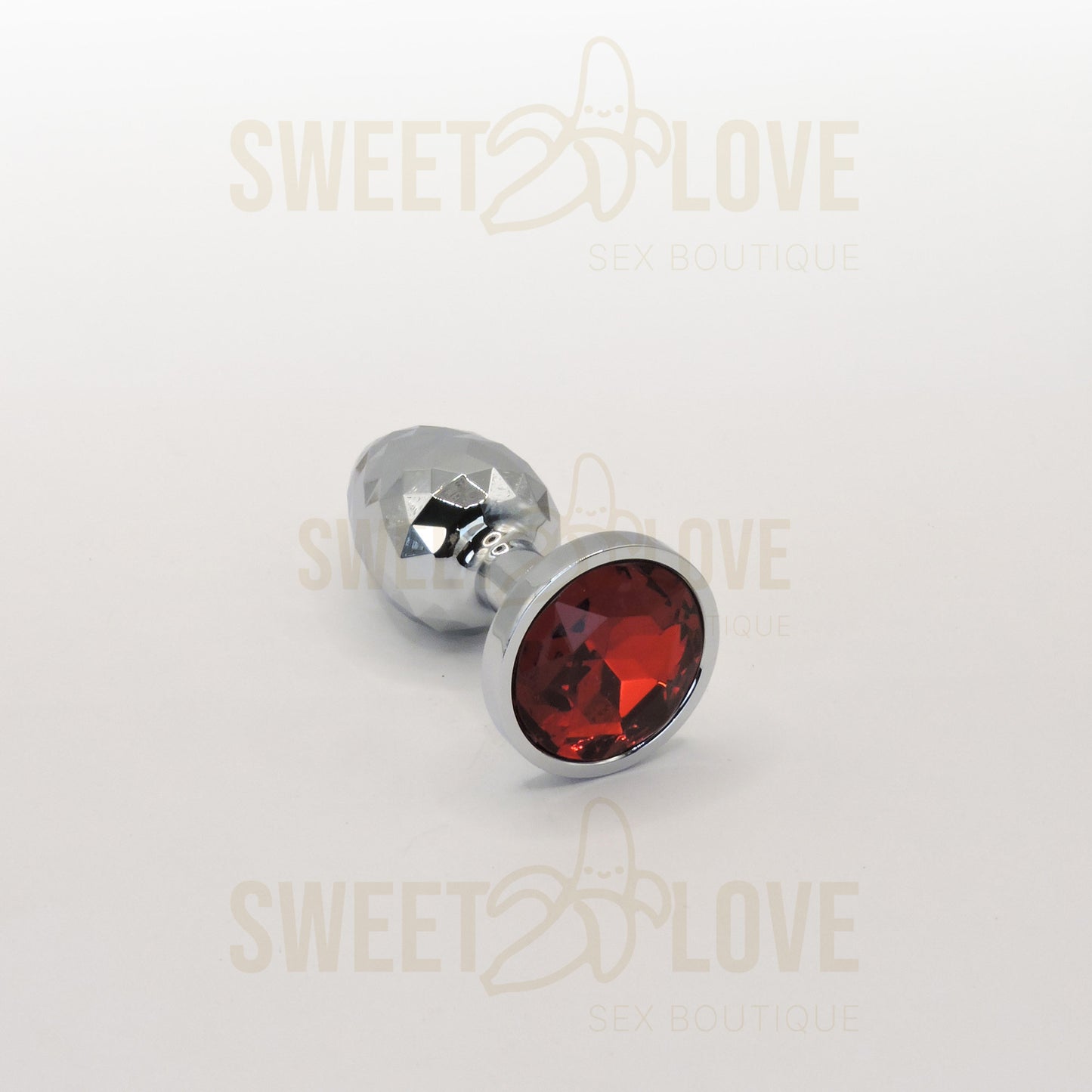 Plug Íntimo Geométrico Deluxe con Cristal Rubí