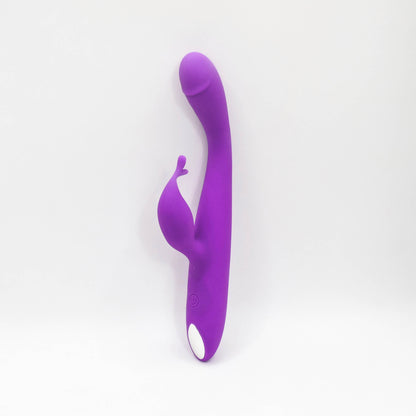 Vibrador Rosa Sherry: Placer Doble con Estimulador