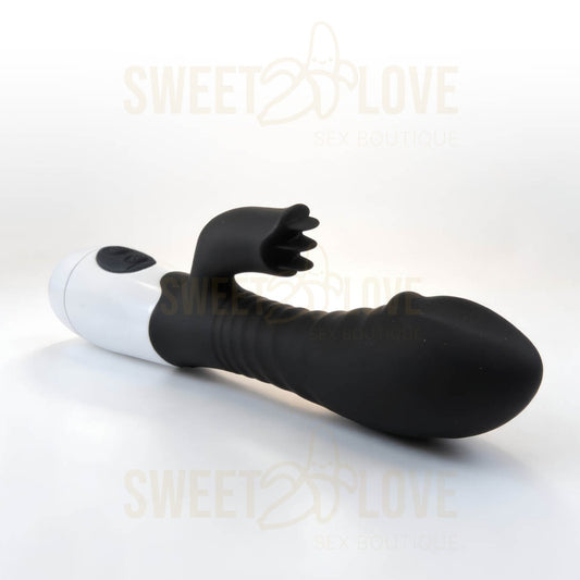 Juguete Vibrador Negro con 30 Patrones y Estimulación Clítoris