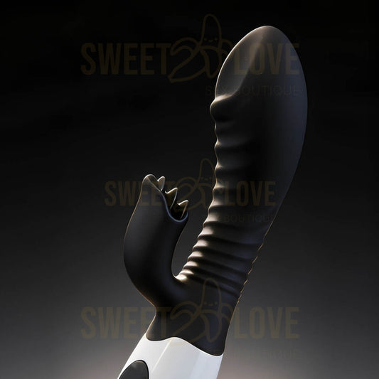 Juguete Vibrador Negro con 30 Patrones y Estimulación Clítoris