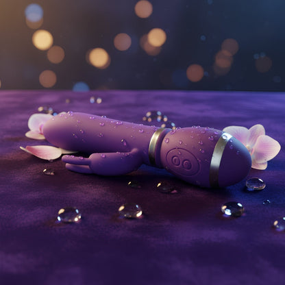 Vibrador Rabbit Liso 12 Funciones con Estimulador Dual
