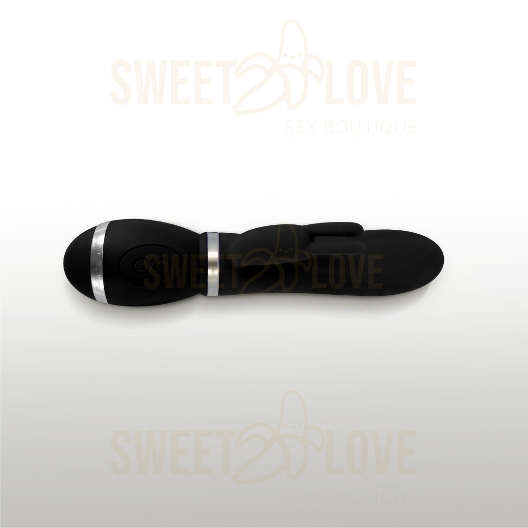 Vibrador Rabbit Liso 12 Funciones con Estimulador Dual
